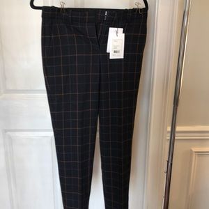 Theory Treeca 2 Sz 0 Dark Navy multi tile check.